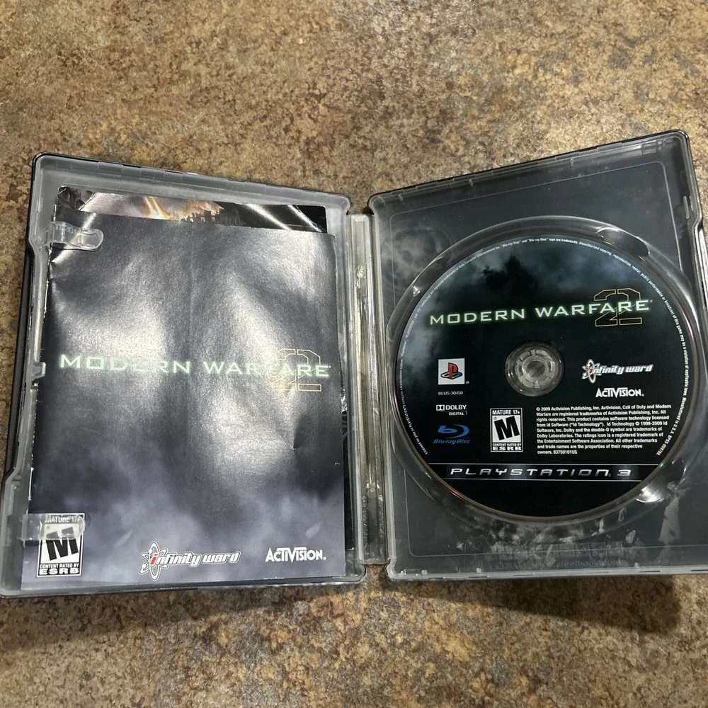 Call of Duty Modern Warfare 2 PS3 COD MW2 STEELBOOK With Manual